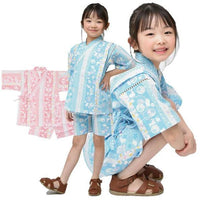 [現貨] 日本直送 東商店嬰兒粉紅色兔仔條紋日本和服浴衣BB衫套裝 (80-95cm) - BB Dressup