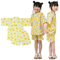 [現貨] 日本直送 東商店童裝藍色太陽花日本和服浴衣BB衫套裝 (90-95cm) - BB Dressup