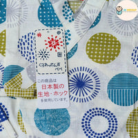 [現貨] 日本直送 東商店嬰兒深白色圓形日本和服浴衣包屁衣/連身衣 - BB Dressup
