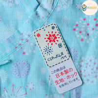 [現貨] 日本直送 東商店嬰兒粉藍煙花日本和服浴衣包屁衣/連身衣 (70-80cm) - BB Dressup