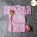 [現貨] 日本直送 東商店嬰兒粉紅煙花日本和服浴衣包屁衣/連身衣 (70-80cm) - BB Dressup