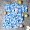 日本製 Mam 嬰兒淺藍色富士山和服甚平BB衫套裝 - BB Dressup