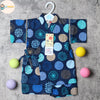 日本直送 東商店嬰兒深藍色煙花 日本和服浴衣BB衫套裝 - BB Dressup