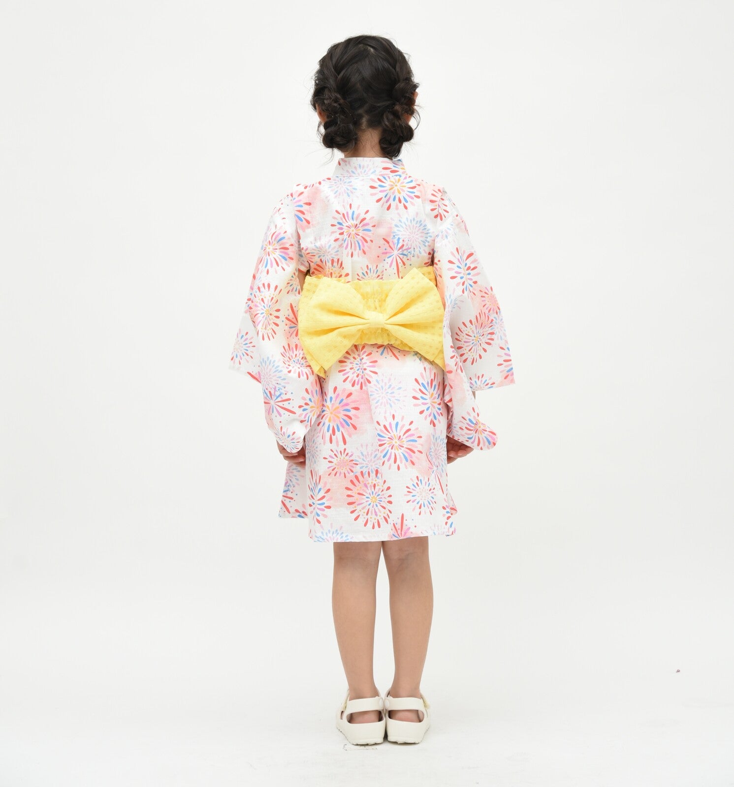 [現貨] 日本直送 東商店女童煙花日本和服浴衣套裝 (短身款) - (100-120cm) - BB Dressup