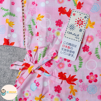[現貨] 日本直送 東商店粉紅色金魚 日本和服浴衣童裝套裝 (110-130cm)