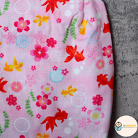 [現貨] 日本直送 東商店粉紅色金魚 日本和服浴衣童裝套裝 (110-130cm)