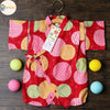 日本直送 東商店嬰兒紅色圓形 日本和服浴衣嬰兒連身衣 - BB Dressup