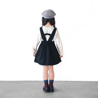 [現貨] 日本直送L.Copeck 女童黑色全棉吊帶裙 (100cm) - BB Dressup