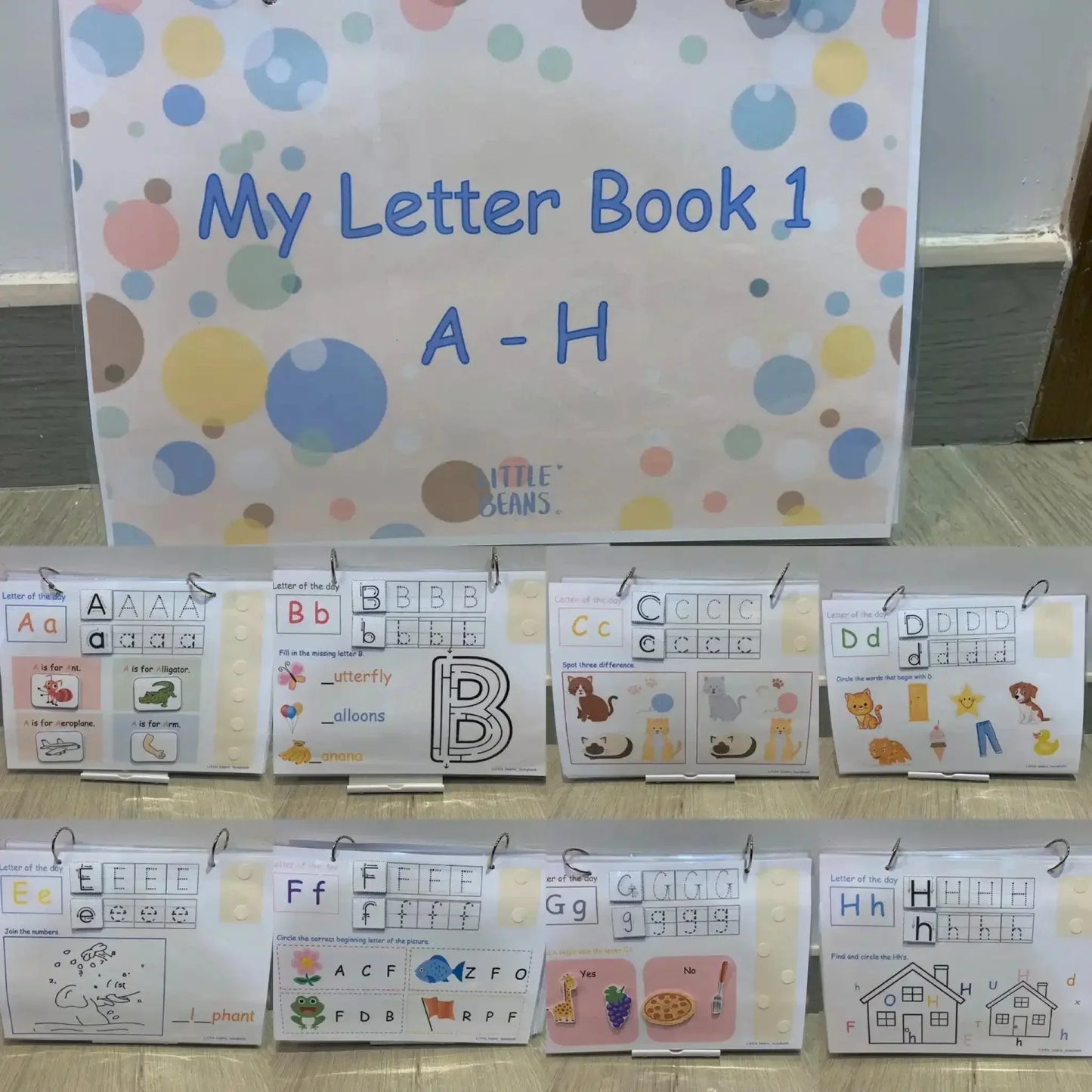 [預購] 香港製造Little Beans Busybook - My Letter Book 2 (I-P) (適合3-6歲幼兒) - BB Dressup