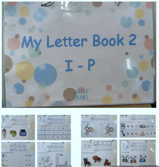[預購] 香港製造Little Beans Busybook - My Letter Book 2 (I-P) (適合3-6歲幼兒) - BB Dressup