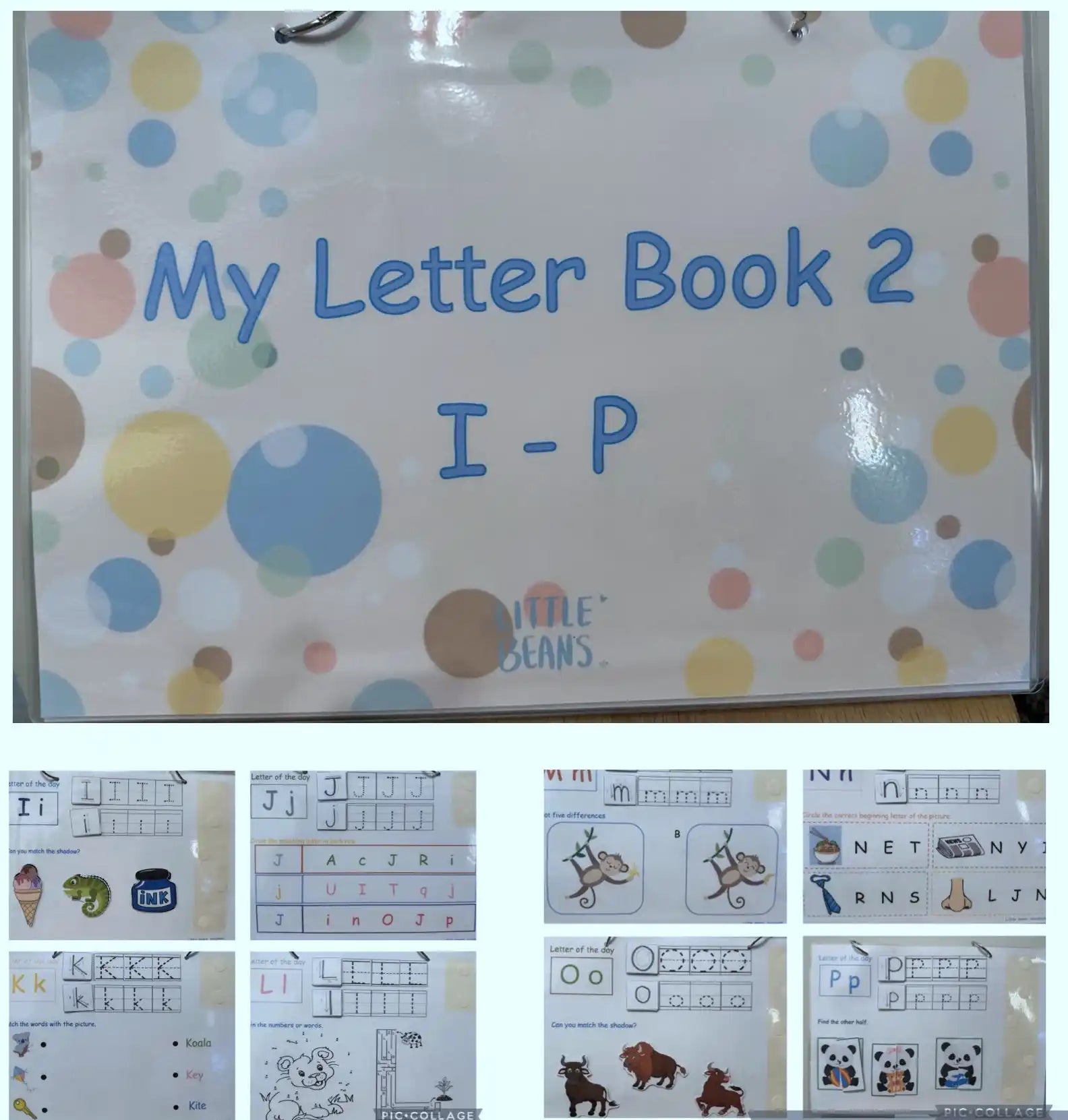 [預購] 香港製造 Little Beans Busybook <My Letter Book 1 (A-H)> (適合3-6歲幼兒) - BB Dressup