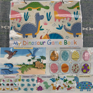 [預購] 香港製造 Little Beans Busybook <My Dinosaur Game Book> (適合2-4歲幼兒) - BB Dressup