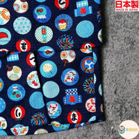 [現貨] 日本製 Mam 嬰兒藍色祭典圓形日本和服甚平BB衫套裝 (90-100cm) - BB Dressup