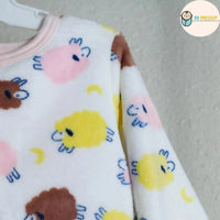 [現貨] 日本直送 Mam 嬰兒粉粉紅色綿羊暖肚睡衣套裝 (80-100cm) - BB Dressup