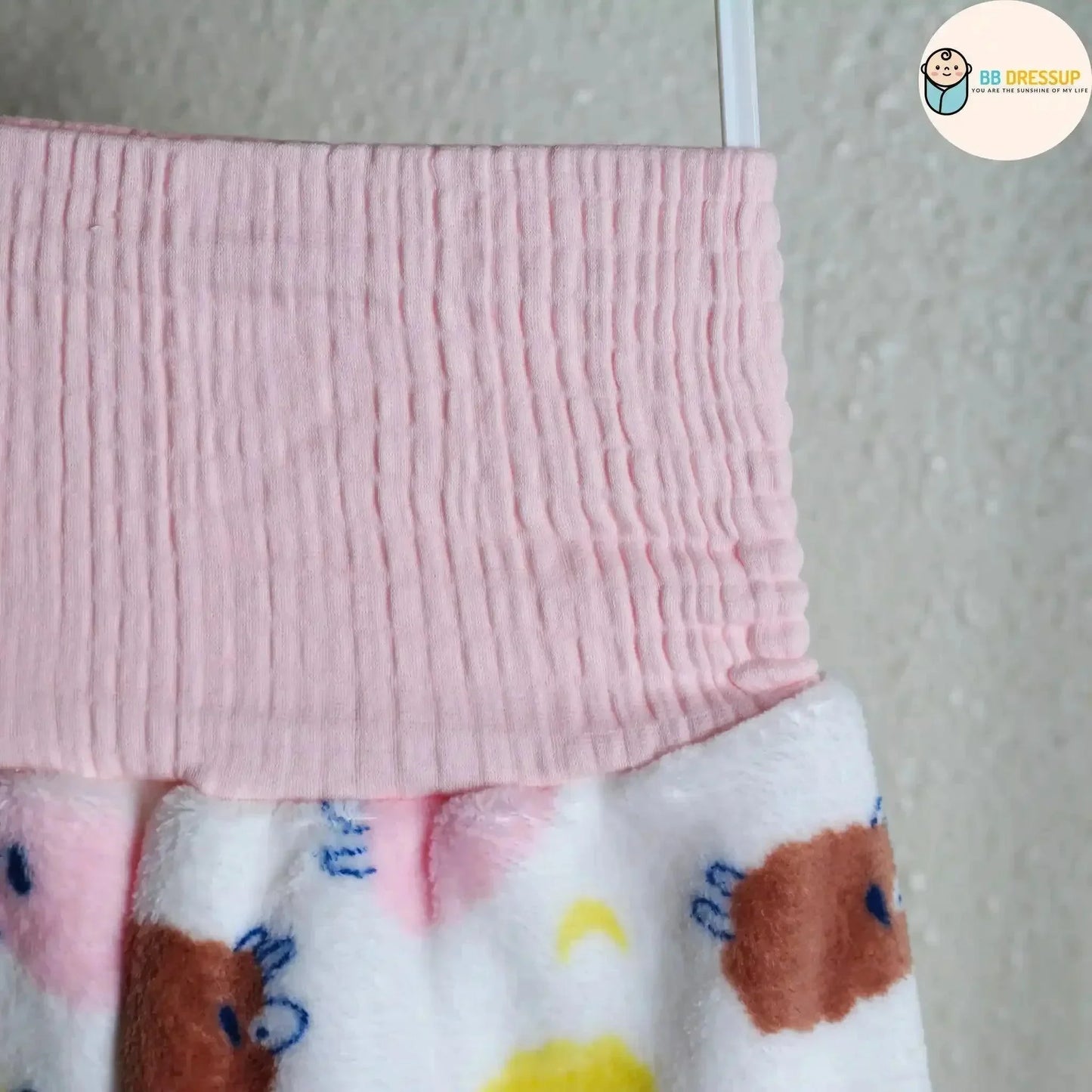 [現貨] 日本直送 Mam 嬰兒粉粉紅色綿羊暖肚睡衣套裝 (80-100cm) - BB Dressup