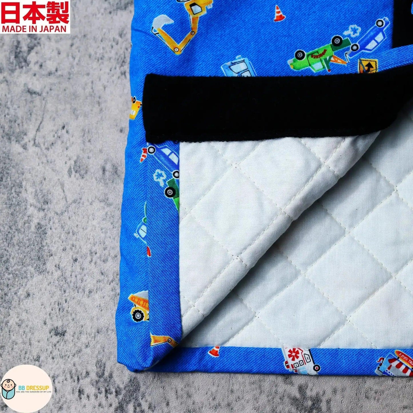 [現貨] 日本製 Mam 嬰兒汽車圖案夾棉日式外套 (90cm) - BB Dressup