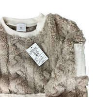 [現貨] 日本直送 Mam 幼童米色絨毛保暖圓領長袖衛衣 (80-100cm) - BB Dressup
