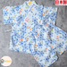 [現貨] 日本製 Mam 嬰兒白色麻之葉蜻蜓圖案甚平/BB衫套裝 (80-110cm)