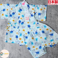 [現貨] 日本製 Mam 嬰兒白色甲蟲日本和服甚平BB衫套裝 (90-100cm)
