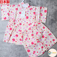 [現貨] 日本製 Mam 嬰兒粉紅兔仔和服甚平BB衫褲套裝 - BB Dressup