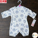 [現貨] 日本製 Mam 100%全棉藍色獅子嬰兒連身睡衣/居家服 (50-70cm) - BB Dressup