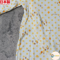 [現貨] 日本製 Mam 100%全棉黃色圓點嬰兒連身睡衣/居家服 (50-70cm) - BB Dressup