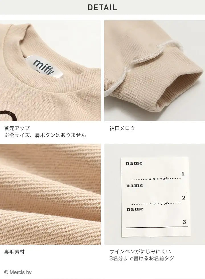 [現貨] 日本直送 Miffy頭像幼童紅色圓領長袖衛衣 - BB Dressup