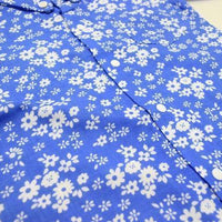日本直送村信嬰兒雙層紗布碎花開襟連身衣展示。