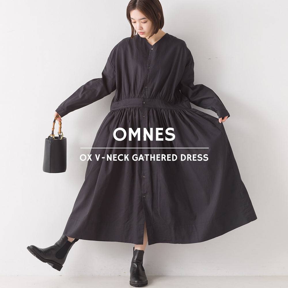 [預購] 日本直送 OMNES 成人黑色縮褶連衣裙 - BB Dressup