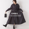 [預購] 日本直送 OMNES 成人黑色縮褶連衣裙 - BB Dressup