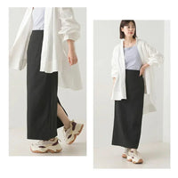 [現貨] 日本直送 OMNES 成人黑色後開衩緊身裙 - BB Dressup
