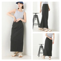 [現貨] 日本直送 OMNES 成人黑色後開衩緊身裙 - BB Dressup