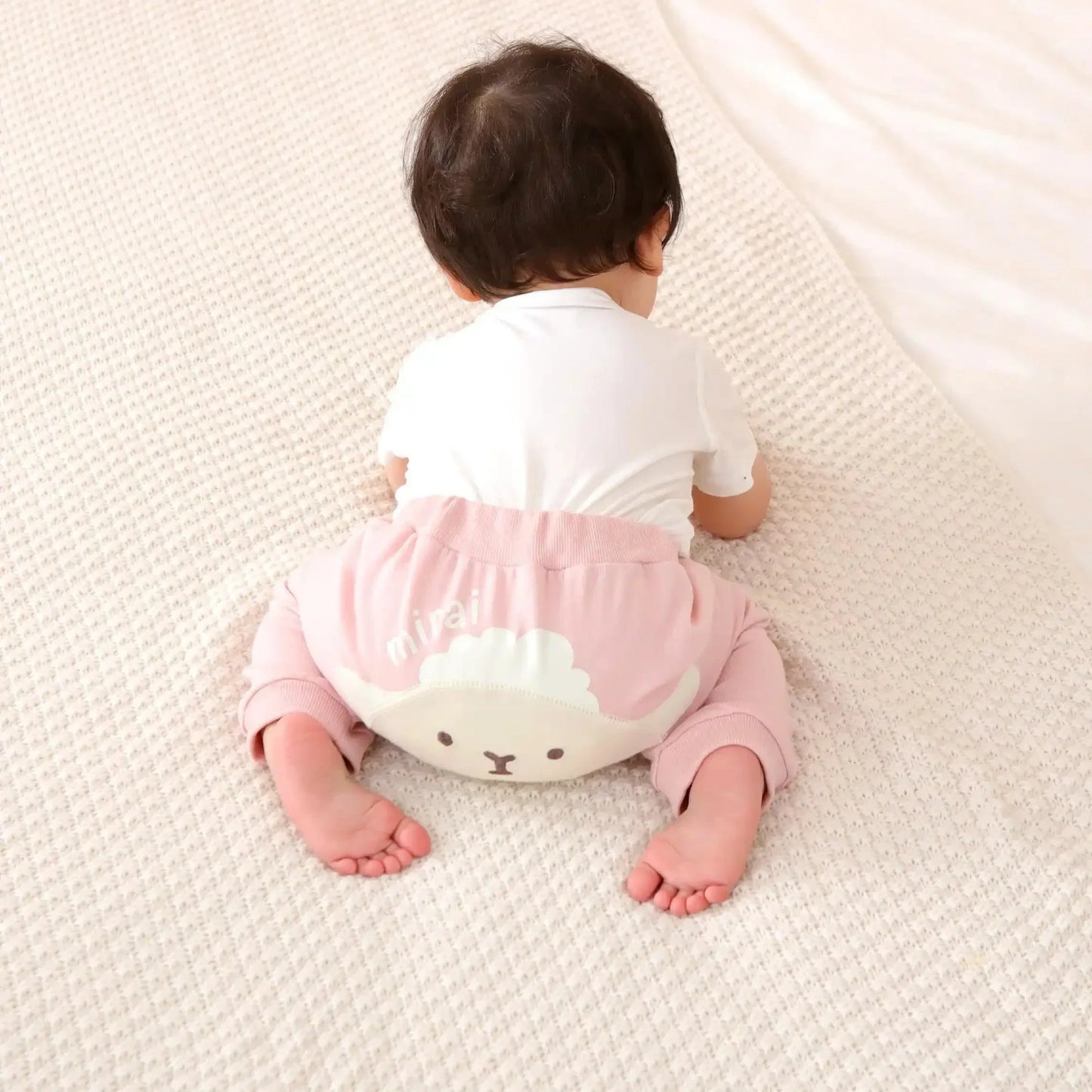 [現貨] 日本直送 O.S Kids 童裝 綿羊造型 粉紅色嬰兒褲 (80-90cm) - BB Dressup