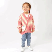 [現貨] 日本直送 OS Kids 童裝粉紅色開胸長袖外衣 - BB Dressup