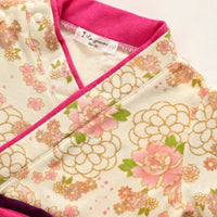 [現貨] 日本直送 O.S Kids 初生嬰兒米色櫻花連身衣 (50-70cm) - BB Dressup
