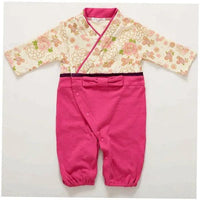 [現貨] 日本直送 O.S Kids 初生嬰兒米色櫻花連身衣 (50-70cm) - BB Dressup
