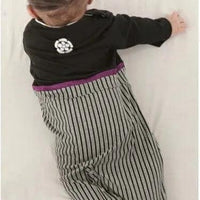 [現貨] 日本直送 O.S Kids 初生嬰兒黑色日本和服連身衣 (50-70cm) - BB Dressup