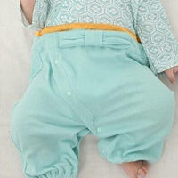 [現貨] 日本直送 O.S Kids 初生嬰兒粉藍色日本和服連身衣 (50-70cm) - BB Dressup