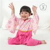 [現貨] 日本直送 O.S Kids 嬰兒粉紅色櫻花和服連身衣 - BB Dressup