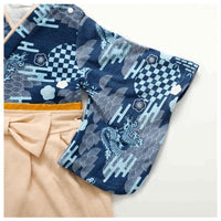 [現貨] 日本直送 O.S Kids 嬰兒藍色傳統和服連身衣 (70-90cm) - BB Dressup