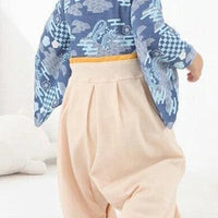 [現貨] 日本直送 O.S Kids 嬰兒藍色傳統和服連身衣 (70-90cm) - BB Dressup