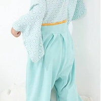 [現貨] 日本直送 O.S Kids 嬰兒粉藍色日本風和服連身衣 (70-90cm) - BB Dressup