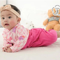 [現貨] 日本直送 O.S Kids 初生嬰兒粉紅櫻花日本和服連身衣 (50-70cm) - BB Dressup