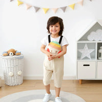 [現貨] 日本直送 OS Kids童裝蟹仔全棉吊帶長褲 (90-110cm) - BB Dressup