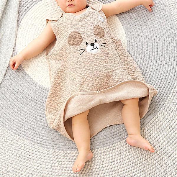 [現貨] 日本直送 OS Kids嬰兒啡色老鼠造型防踢睡袋 (70-80cm) - BB Dressup