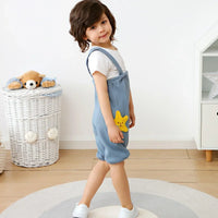 [現貨] 日本直送 OS Kids童裝藍色海星全棉吊帶長褲 (90-110cm) - BB Dressup