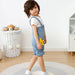 [現貨] 日本直送 OS Kids童裝藍色海星全棉吊帶長褲 (90-110cm) - BB Dressup