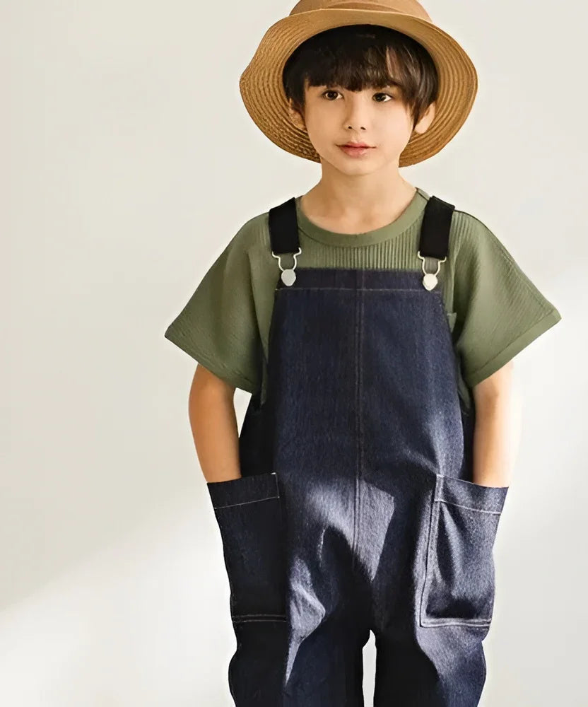 [現貨] 日本直送 Pairmanon 童裝 藍色工人褲 (110cm) - BB Dressup