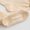 日本製 POMPKINS 初生嬰兒有機棉白色嬰兒襪 (XS/SS Size) - BB Dressup