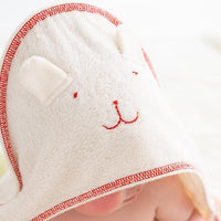 [現貨] 日本製 POMPKINS 白色100%有機棉嬰兒包巾 - BB Dressup